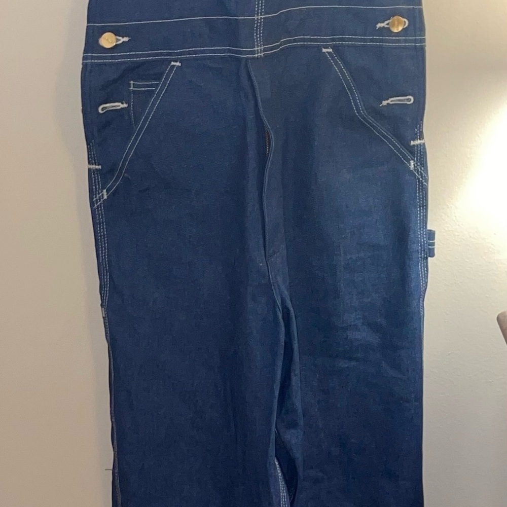 Carhartt Men’s Overalls Bib Size 30x32 Denim Blue RN#14806 NWOT